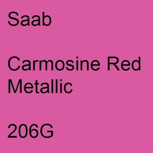 Saab, Carmosine Red Metallic, 206G.